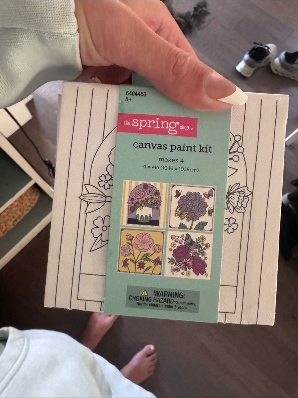 The Spring Shop Mint Canvas Set - Pastel Green Accent
